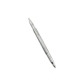 Aluminum pivot alignment tool with pointed ends, slender metal rod