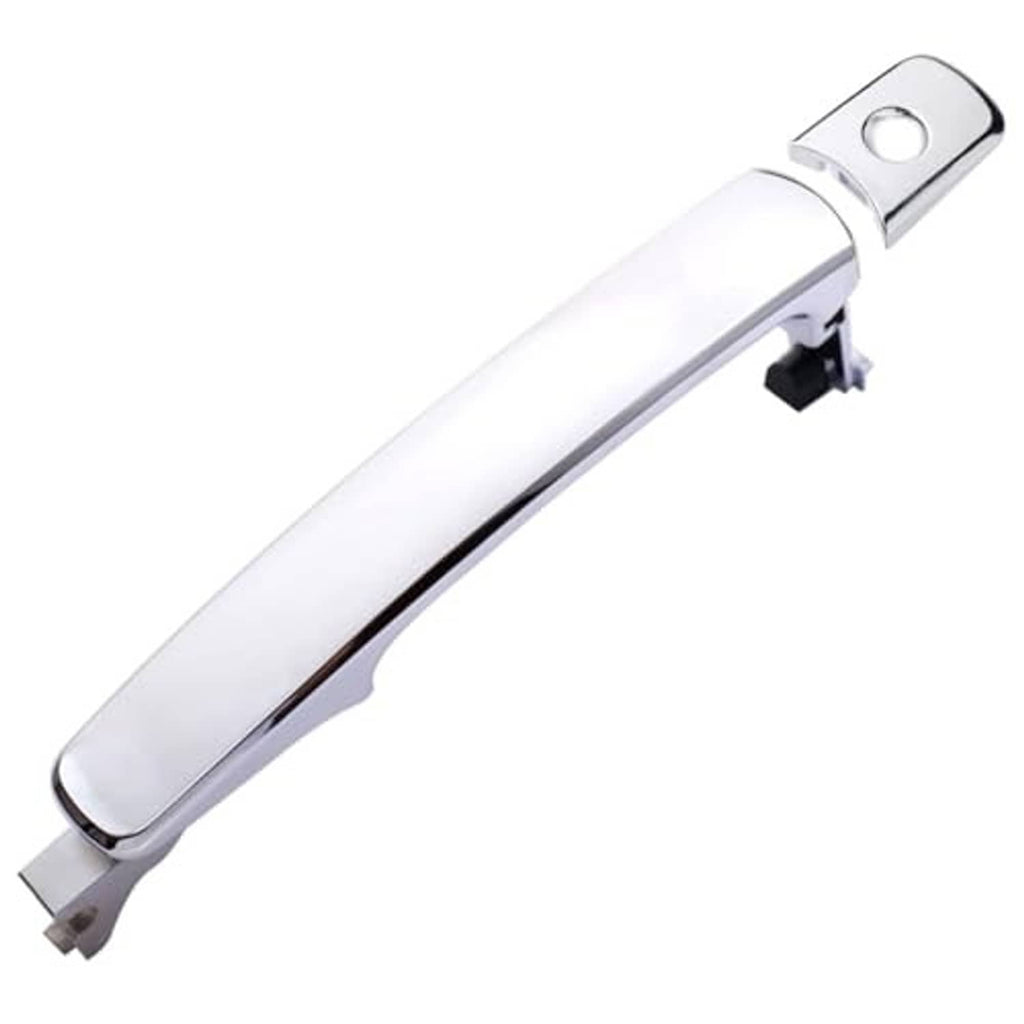 Chrome exterior door handle, front driver side, with mounting bracket