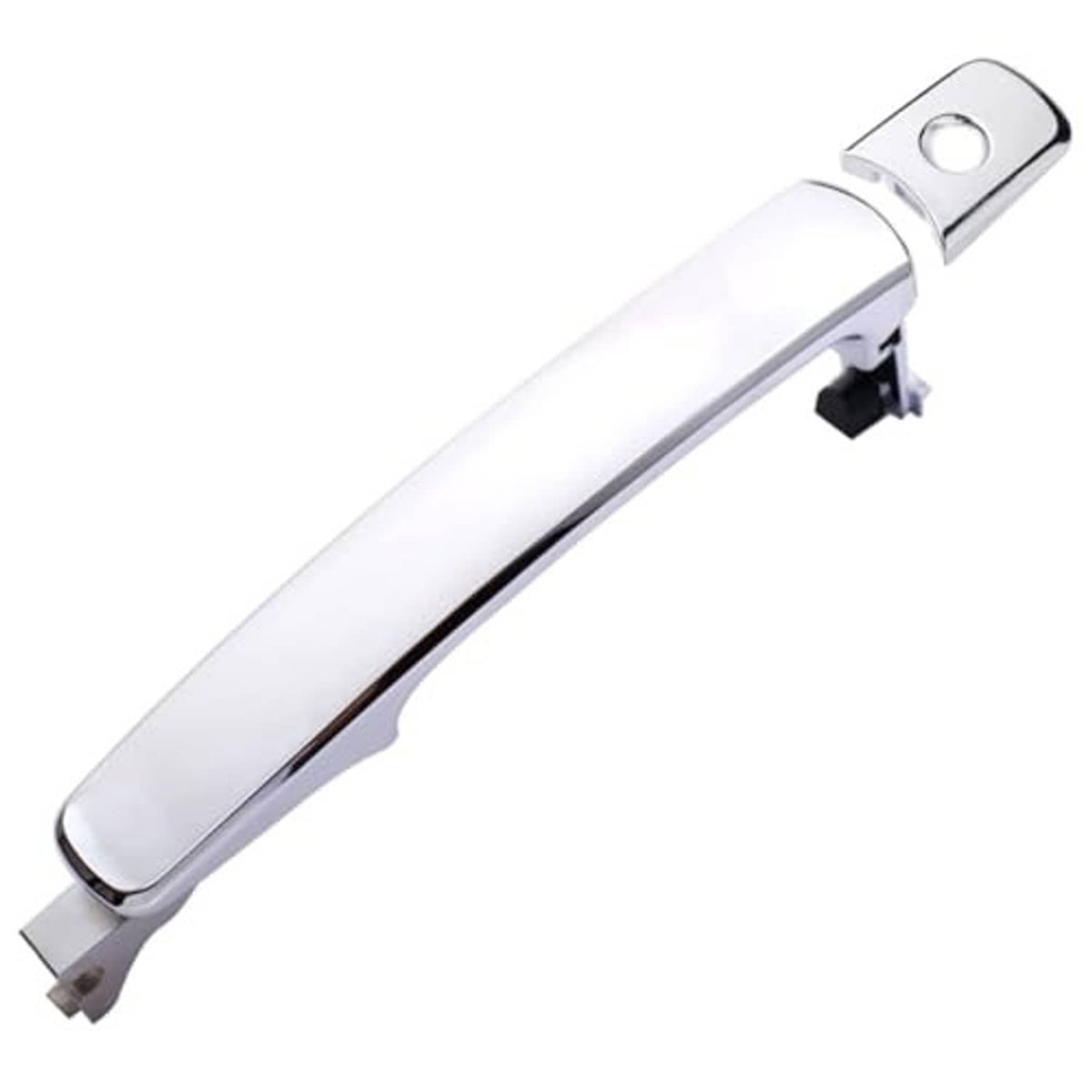 Chrome exterior door handle, front driver side, with mounting bracket