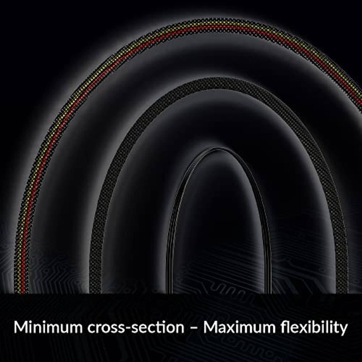 Braided 4-pin PWM fan splitter extension cable for flexible routing with durable jacket