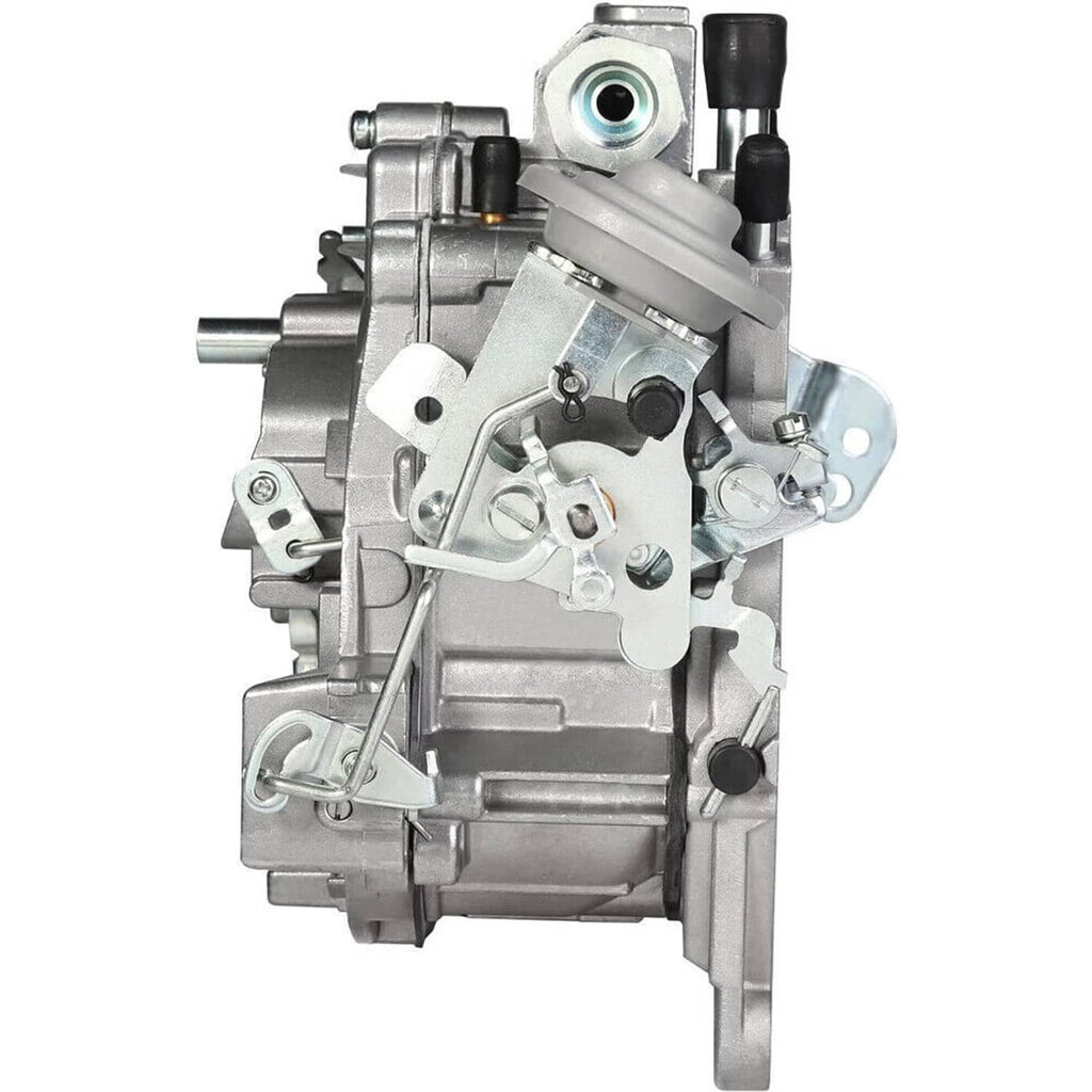 Rochester Quadrajet 4-barrel carburetor side view with choke housing