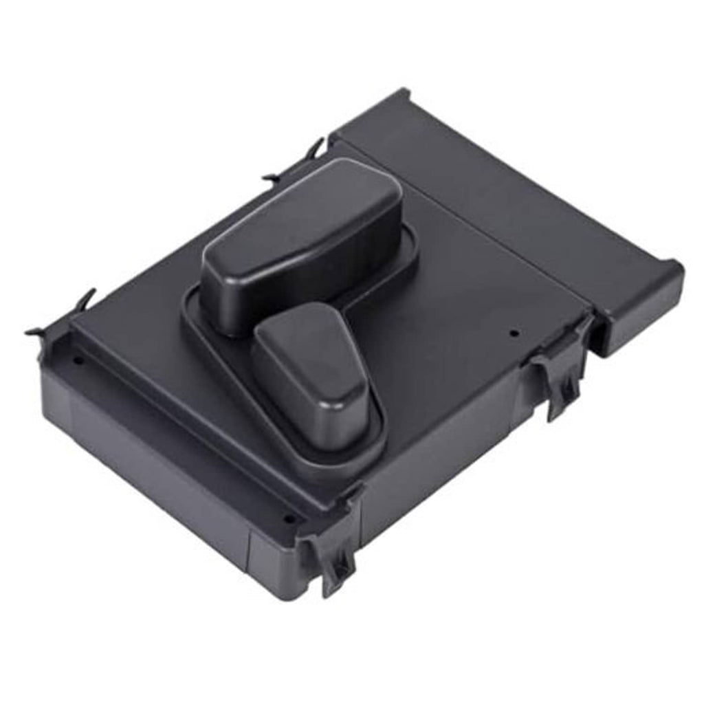 Power seat switch module with two dark gray rocker switches