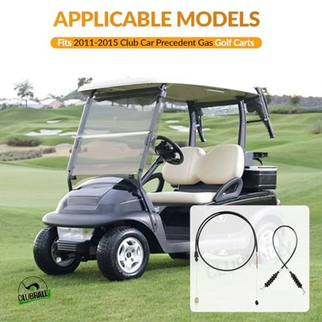 Golf cart model with throttle cable set shown for 2011–2015 Club Car Precedent