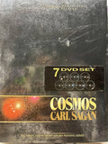 Cosmos Carl Sagan 7-DVD set in boxed DVD package with gold title text
