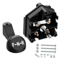 Golf cart forward/reverse switch with black handle labeled F-N-R, mounting hardware included