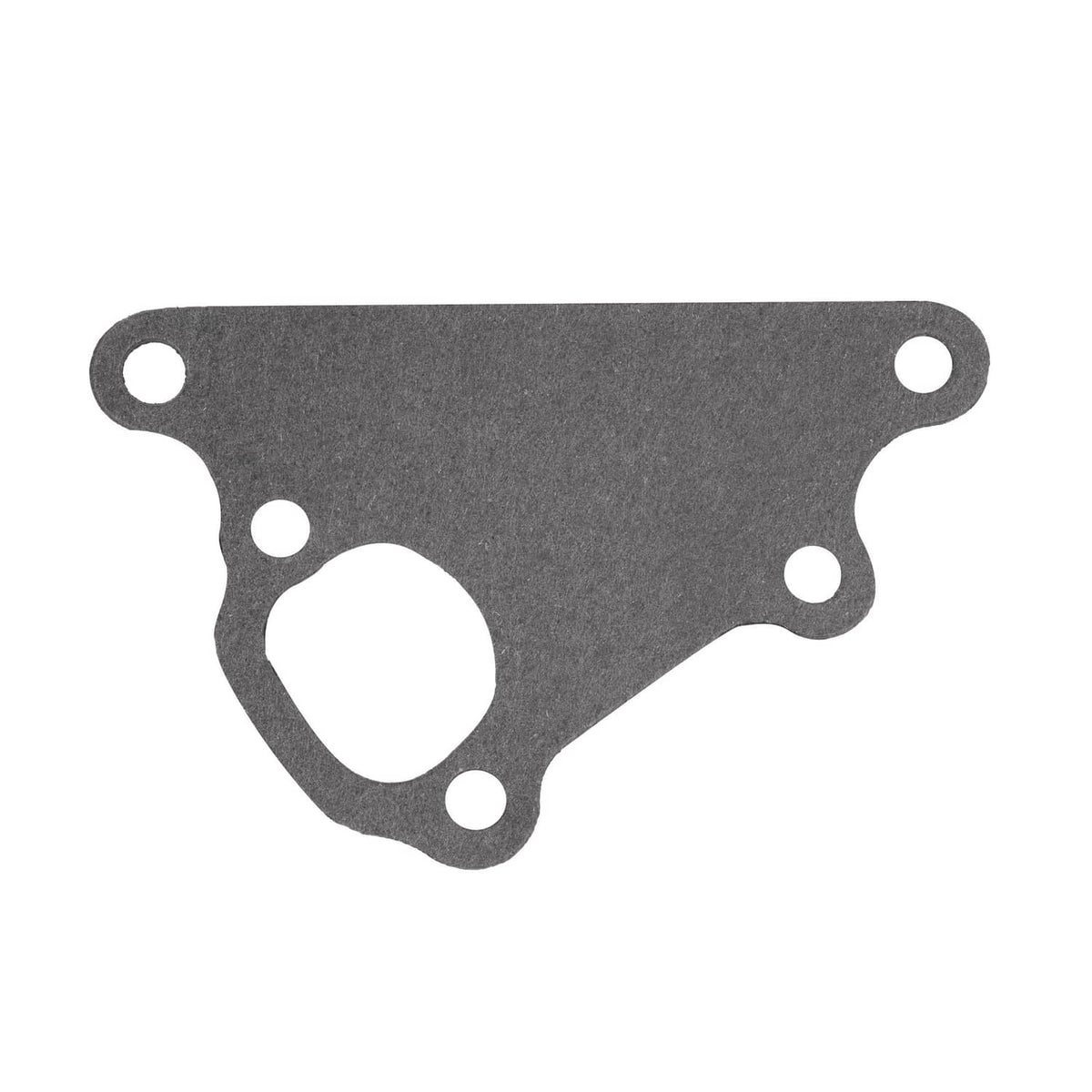 Gasket for water pump housing, dark gray with mounting bolt holes