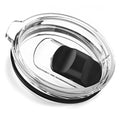 Clear magnetic mug lid with black slider insert, replacement for Ember small mugs