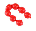 Red soft plastic salmon egg fishing bait cluster