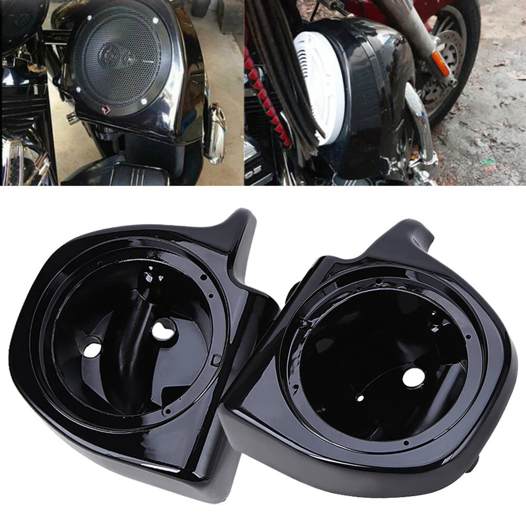 RivetOak For Harley Touring Models 1994-2013 6.5" Speaker Pods Boxes Lower Vented Fairing