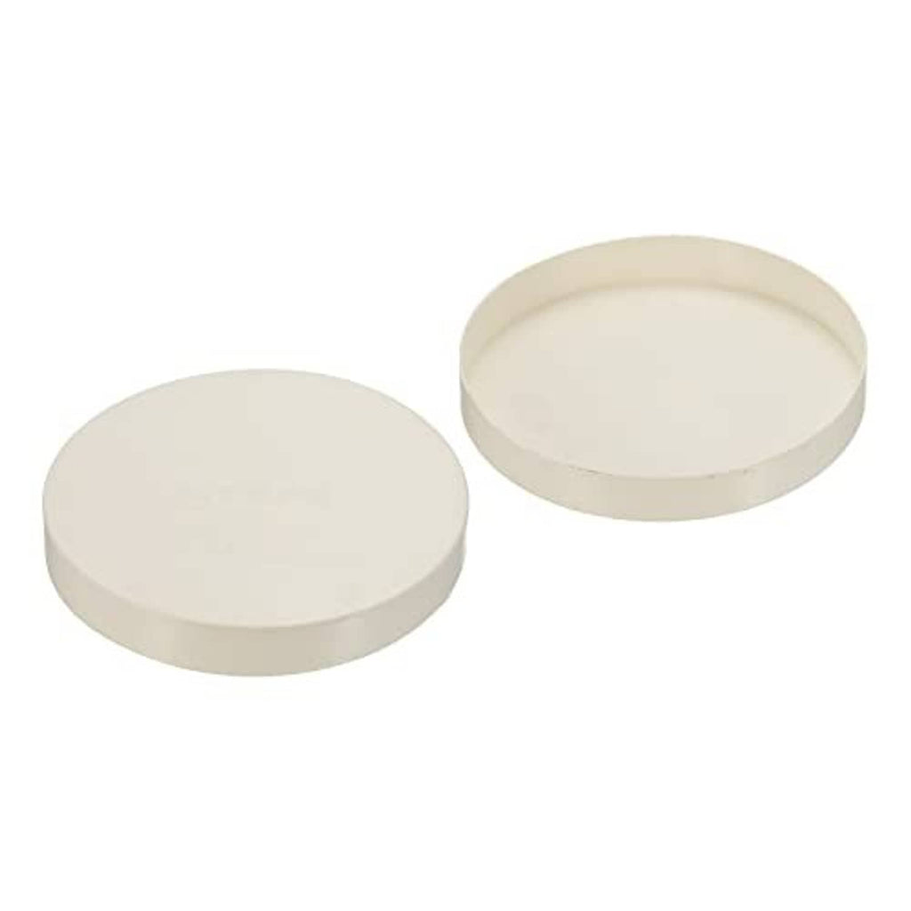 5.5 in PVC pipe end caps, off-white round plugs (2 pack)