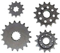 Black steel 13T front sprocket, toothed ring with bolt holes