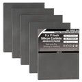 Black wet/dry sandpaper sheets, 9 x 11 in, 1200 grit, 12-pack stack