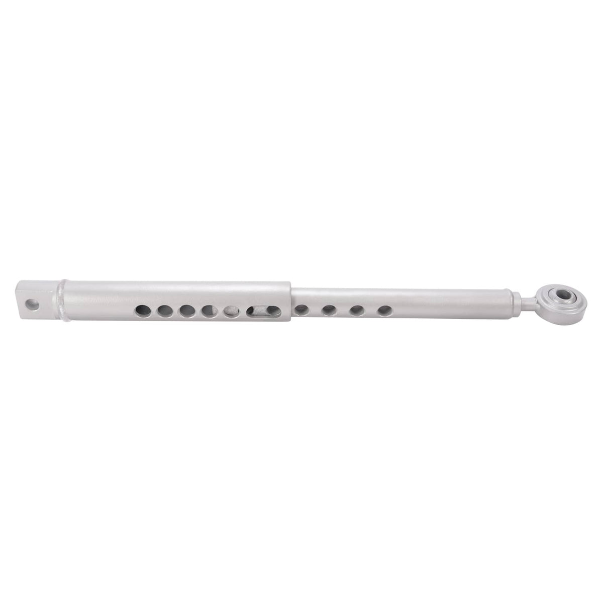 3-point lift stabilizer link assembly side view with perforation holes on bar