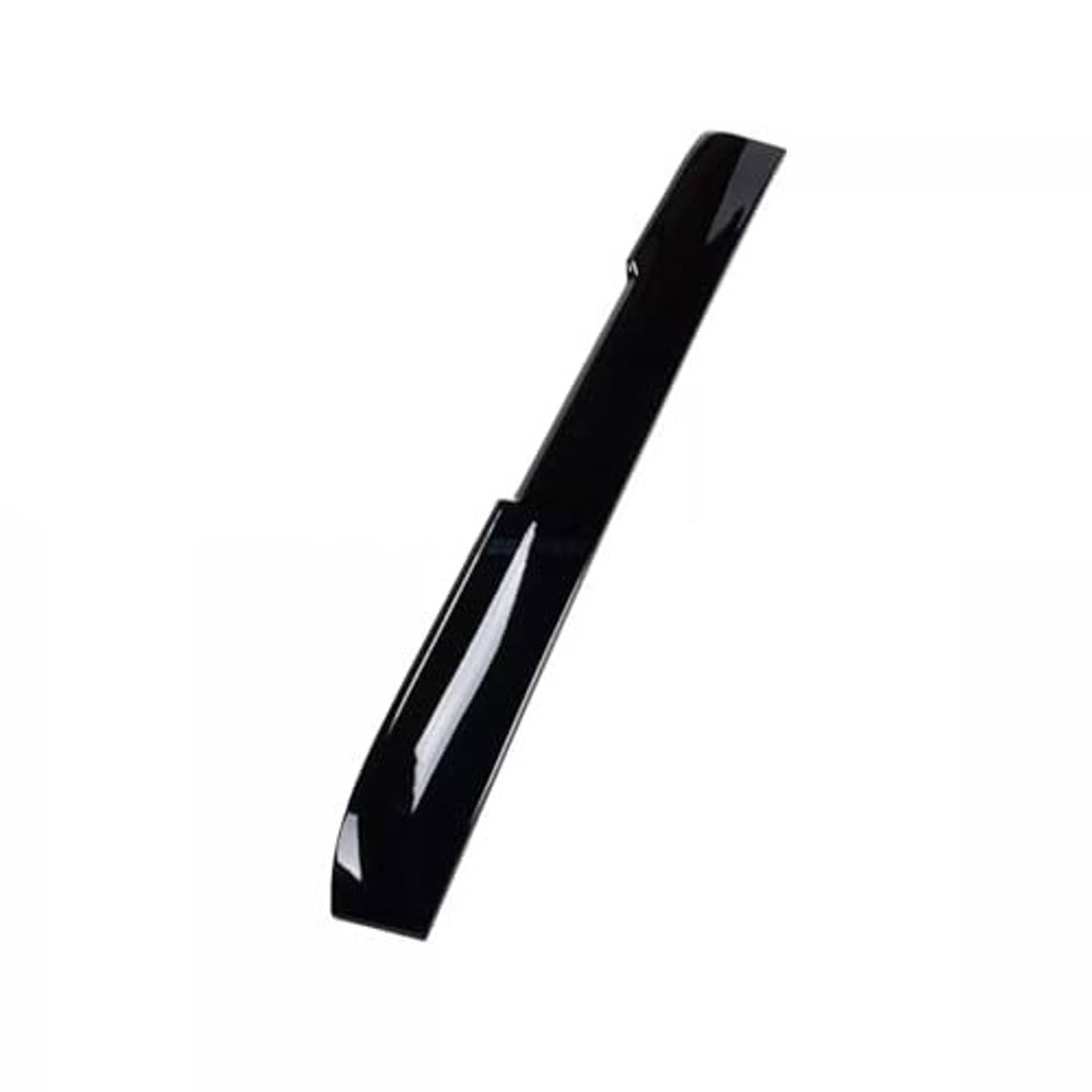 Gloss black ABS rear spoiler visor wing, angled narrow fin