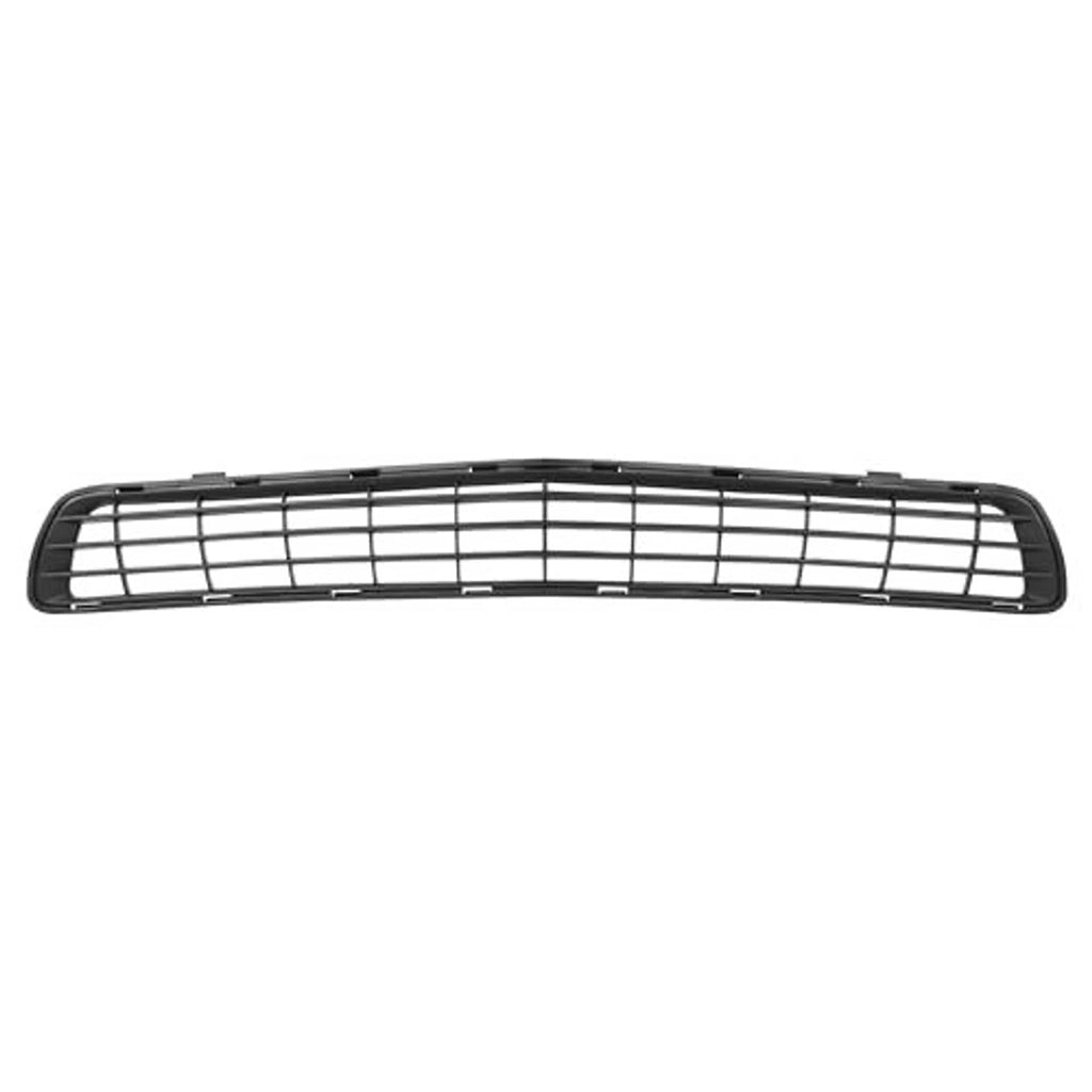 Black lower grille insert with horizontal and vertical grid bars