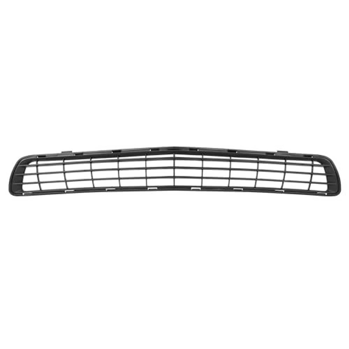 Black lower grille insert with horizontal and vertical grid bars