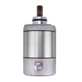 Silver starter motor with copper brush shaft and mounting bracket