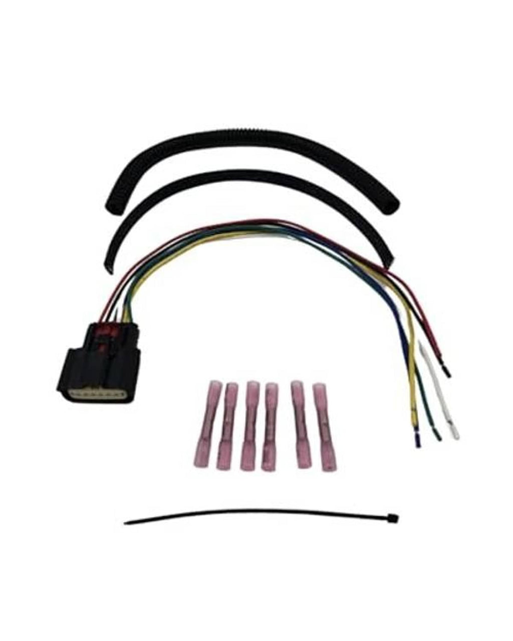 6-pin throttle body actuator connector harness with plug, wire leads, and pin set