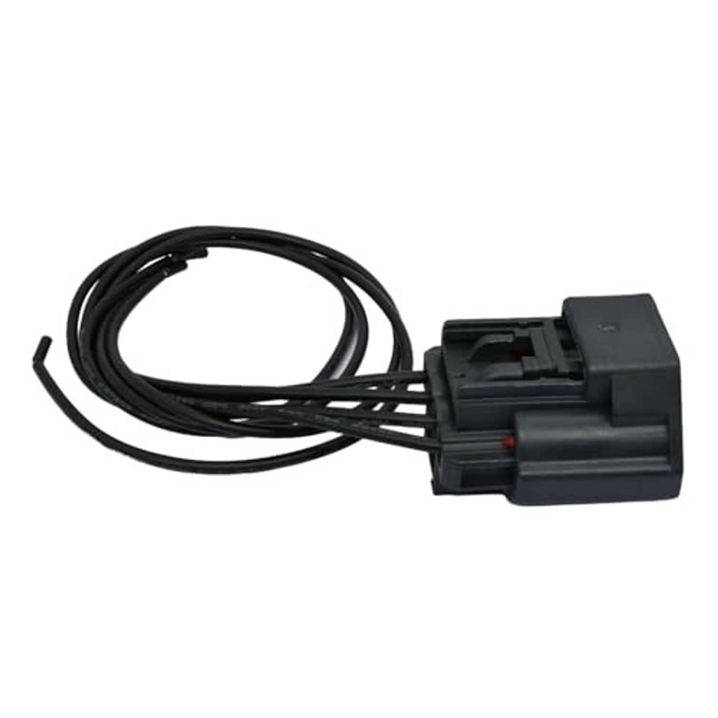 Electronic throttle wiring pigtail with black connector and cable bundle