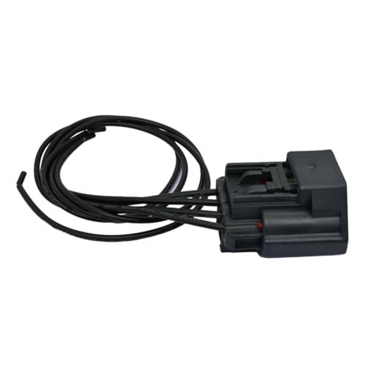 Electronic throttle wiring pigtail with black connector and cable bundle
