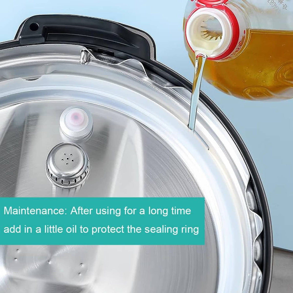 Instant Pot inner lid assembly with valve and sealing ring, replacement parts