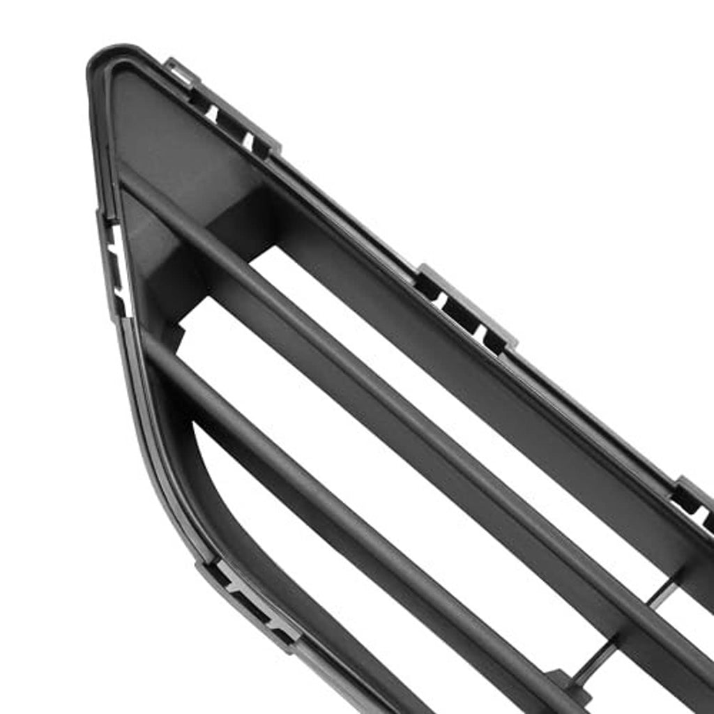 Close-up of black grille slats and internal crossbars inside the frame
