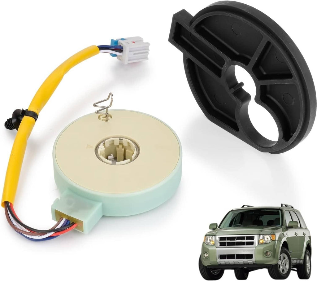 Power steering torque sensor set with circular sensor ring, yellow wiring, and connectors