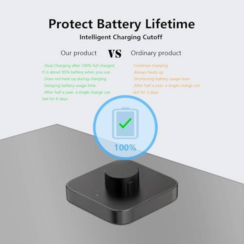 Oura Ring charging dock with dark gray base and top charging cradle