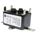 Heavy-duty fan relay with 24 VAC coil, SPST contacts, metal mounting bracket and terminals