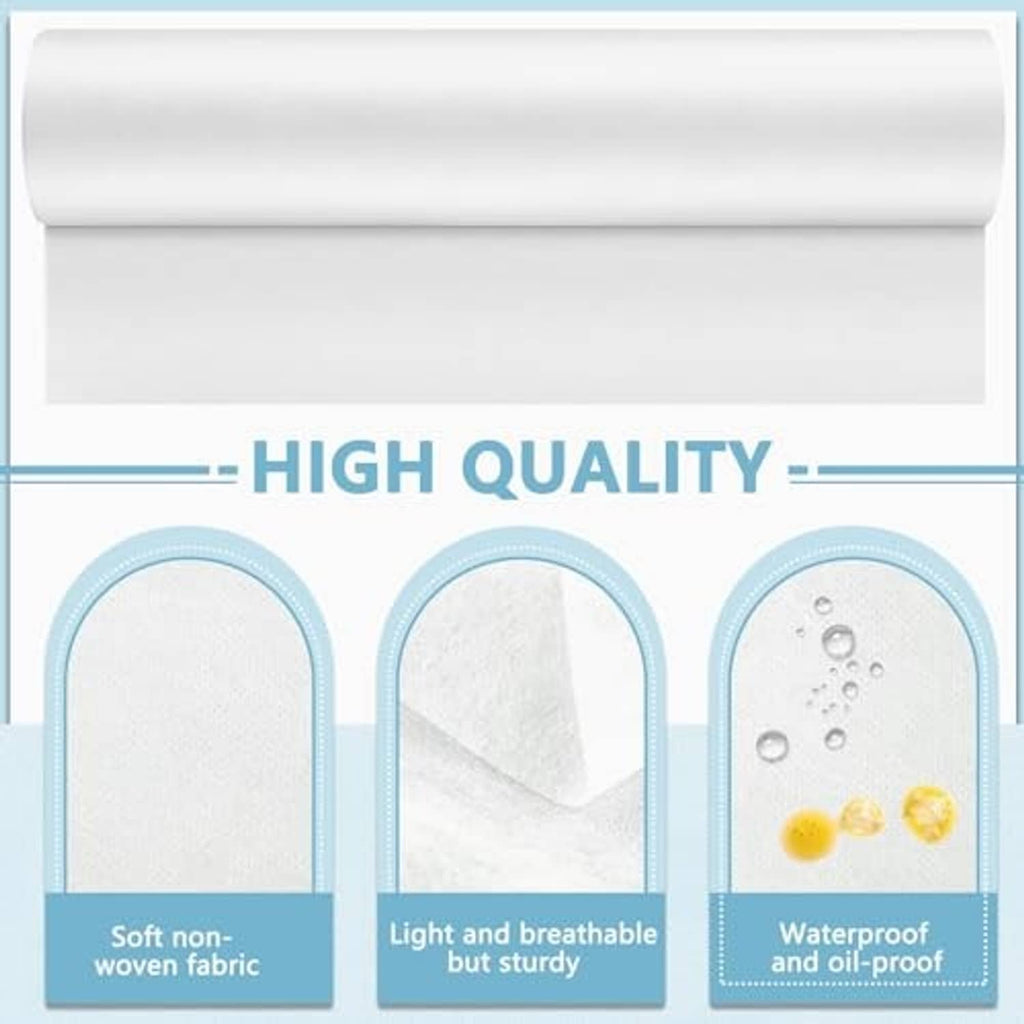 White non-woven disposable bed sheet roll cover with extended single sheet