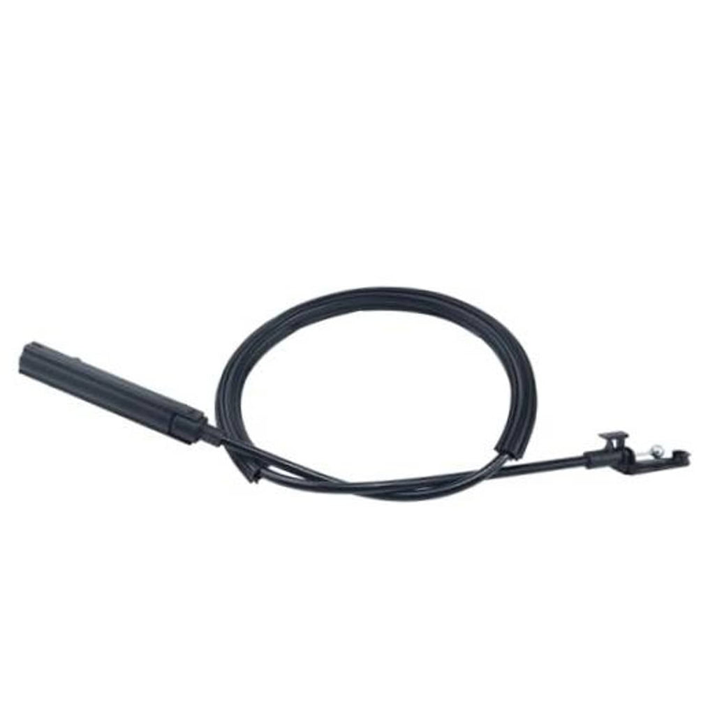 Hood release cable with black wire loop and hood latch connector
