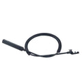 Hood release cable with black wire loop and hood latch connector