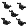 Black duck head tire changer tool, 5-piece set with bolt holes and handle mounts