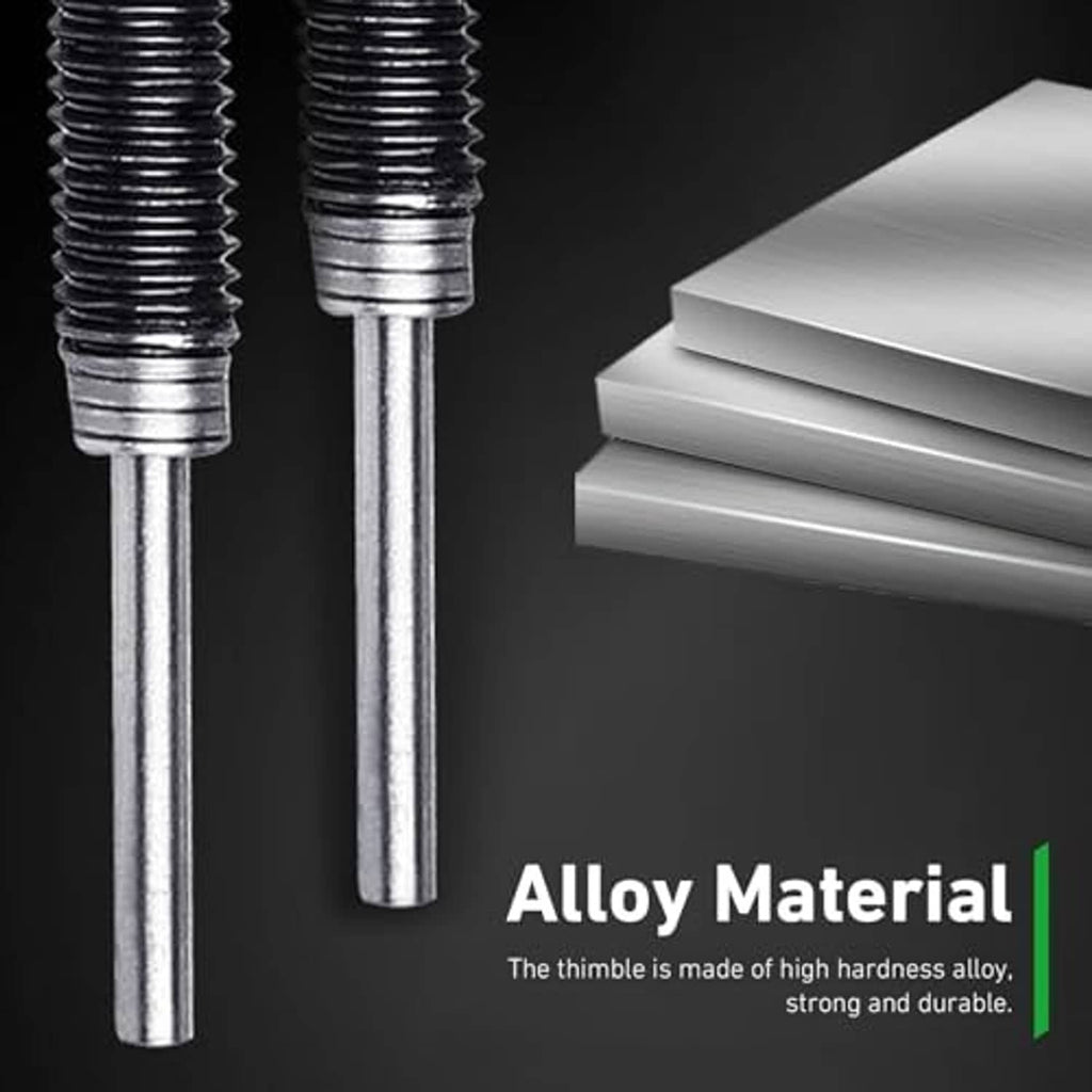 Alloy metal chain breaker press pin pair with threaded shafts