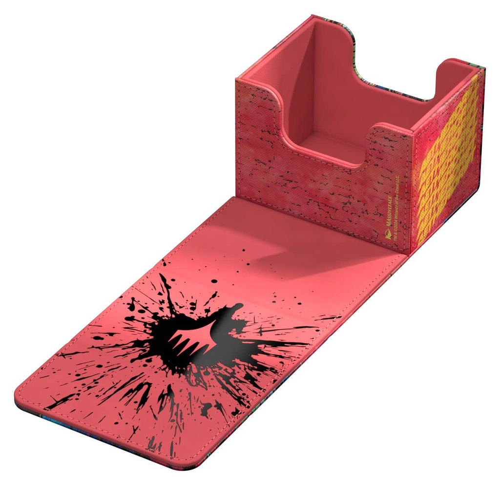 Ultimate Guard Sidewinder deck box insert tray with red interior and black burst print