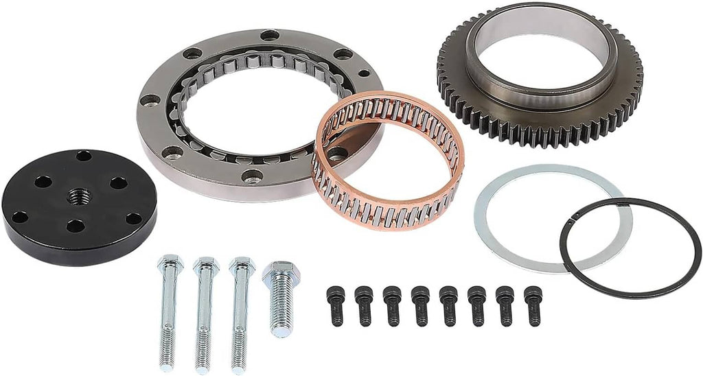 Clutch kit components: steel gears, copper ring, gasket rings, and fasteners