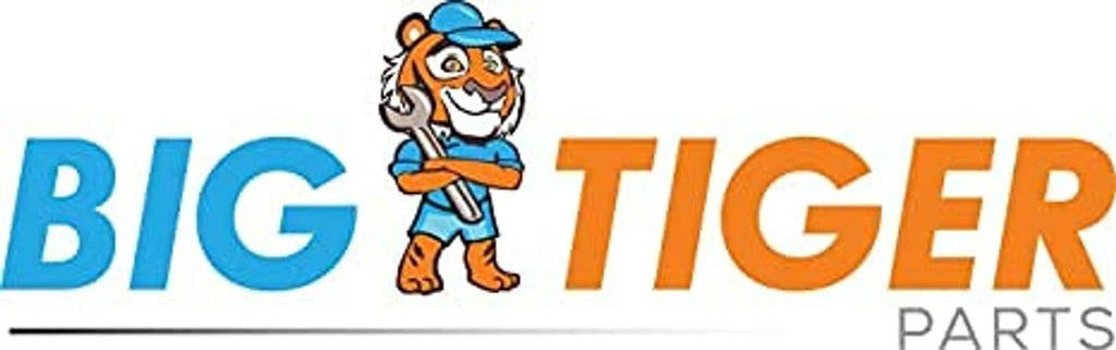 Big Tiger Parts logo with cartoon tiger and blue and orange lettering