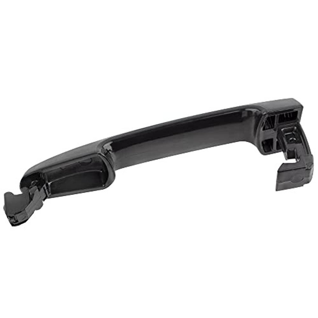Black exterior door handle angled view with rear mounting housing