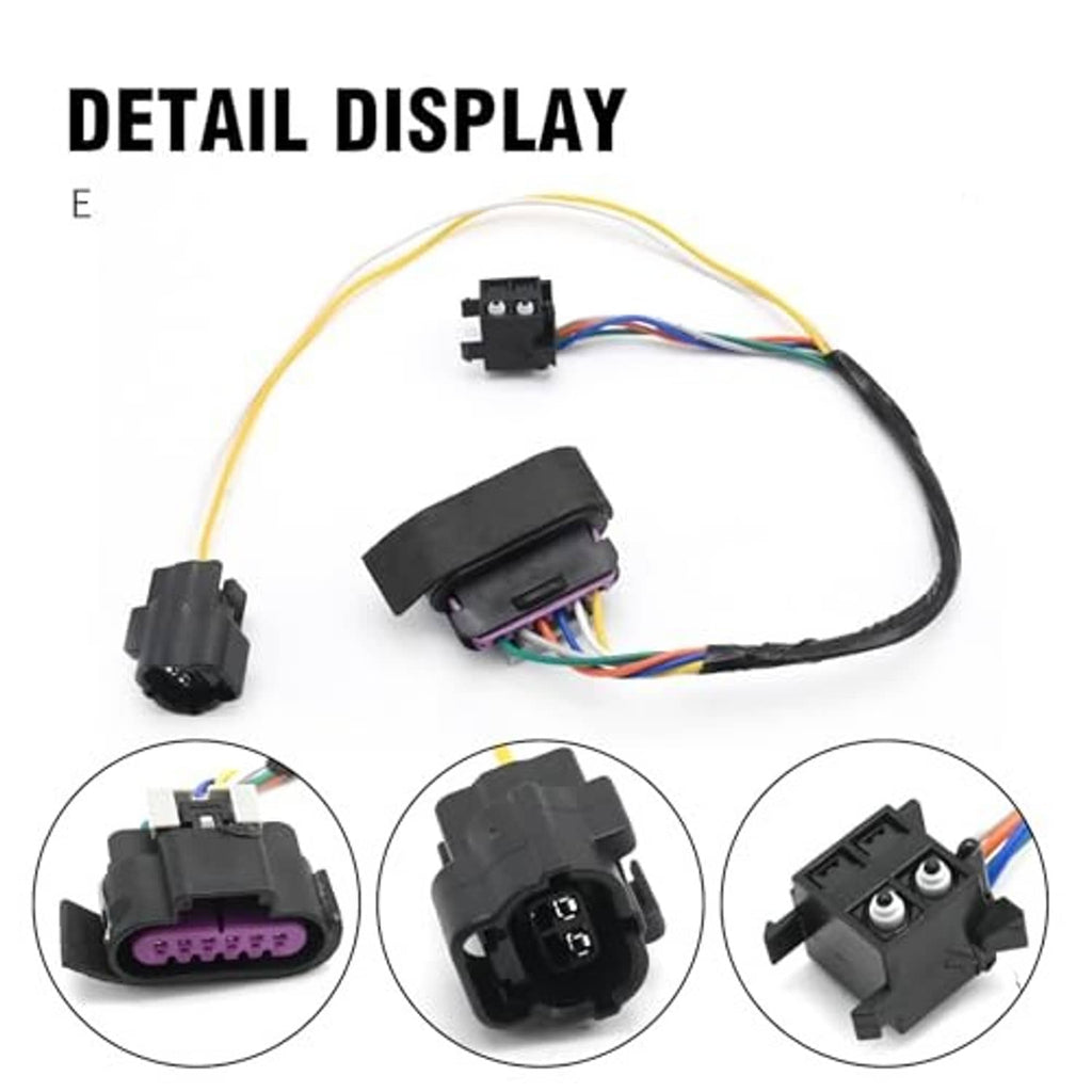 Door handle connector harness detail with main black connector and smaller terminal plug