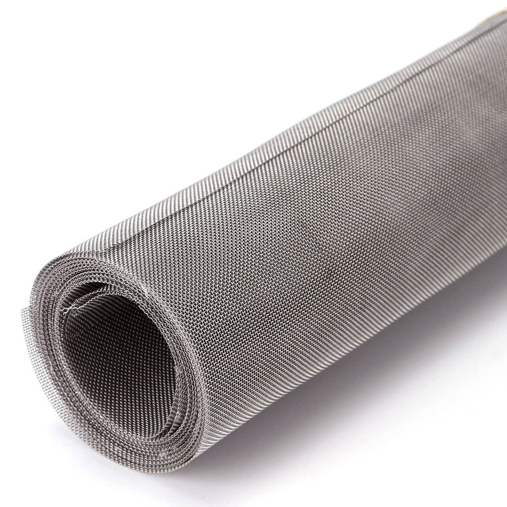 Rolled stainless steel 40-mesh screen mesh, silver wire, tightly coiled sheet