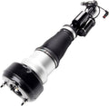 Right front air suspension strut with black bellows and chrome-topped air cylinder