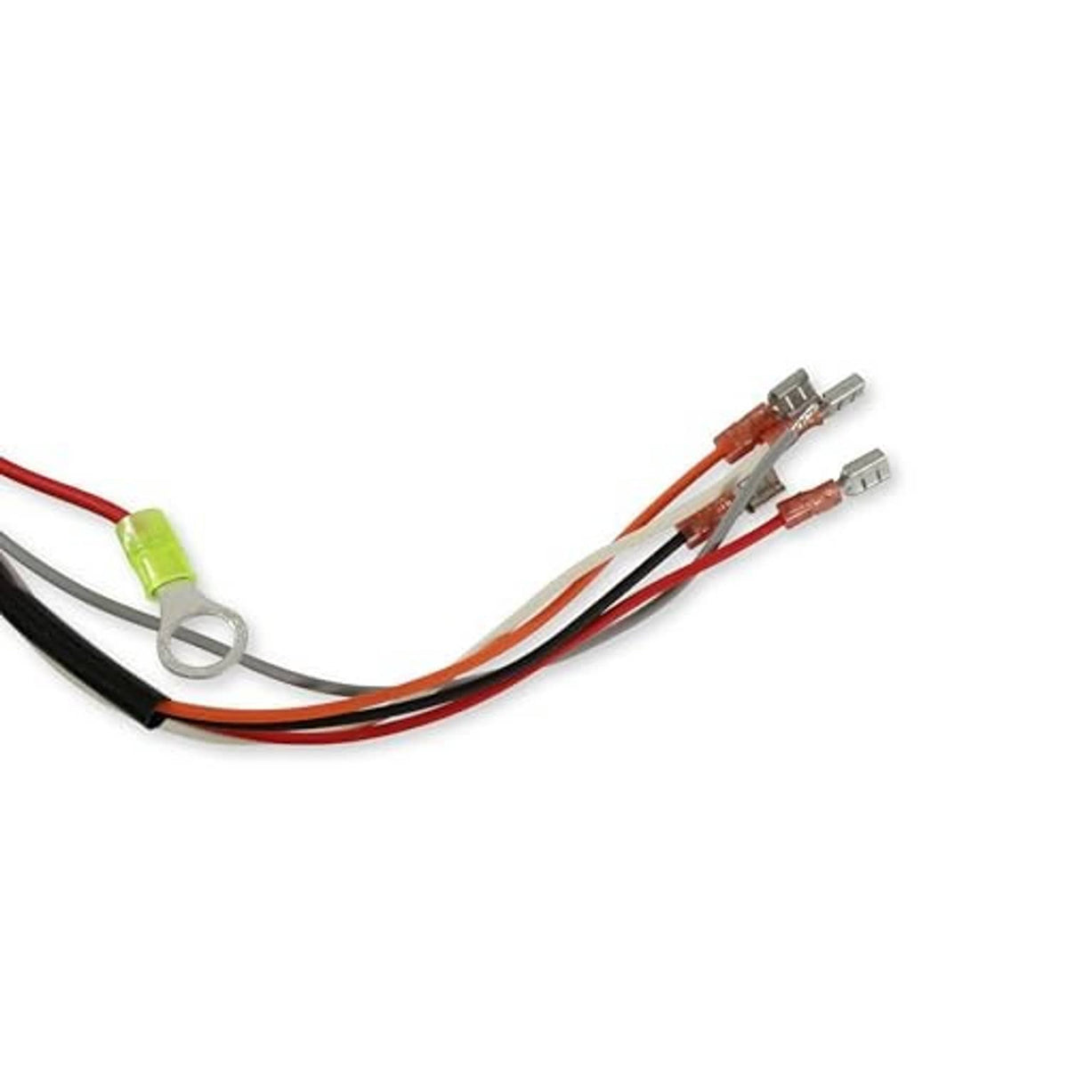 Wiring leads with orange and black wires and small connector terminals
