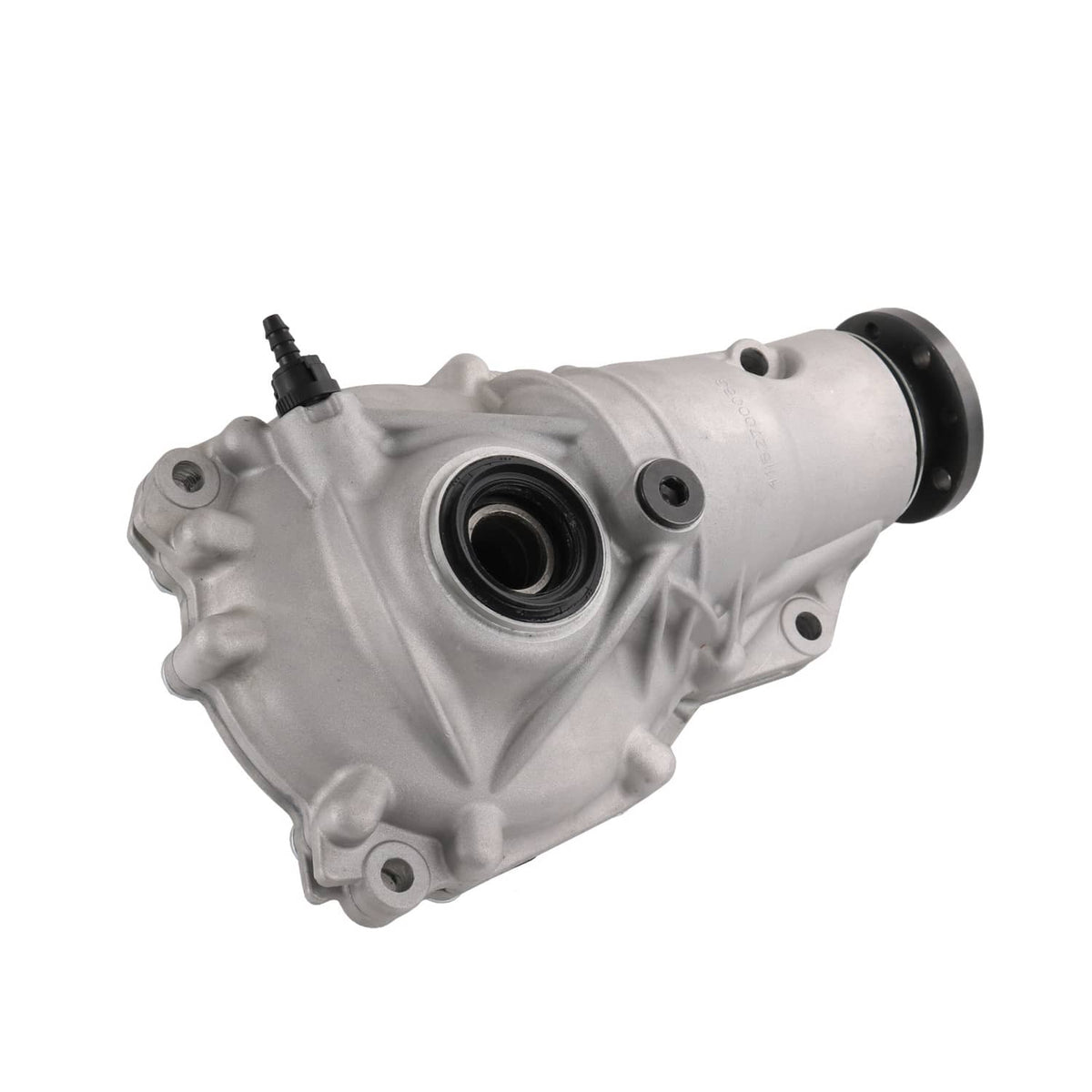 Front differential carrier assembly with rubber end seal and side bolt bosses