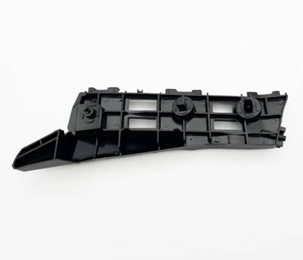 Black plastic bumper bracket base with multiple mounting channels and circular fan openings
