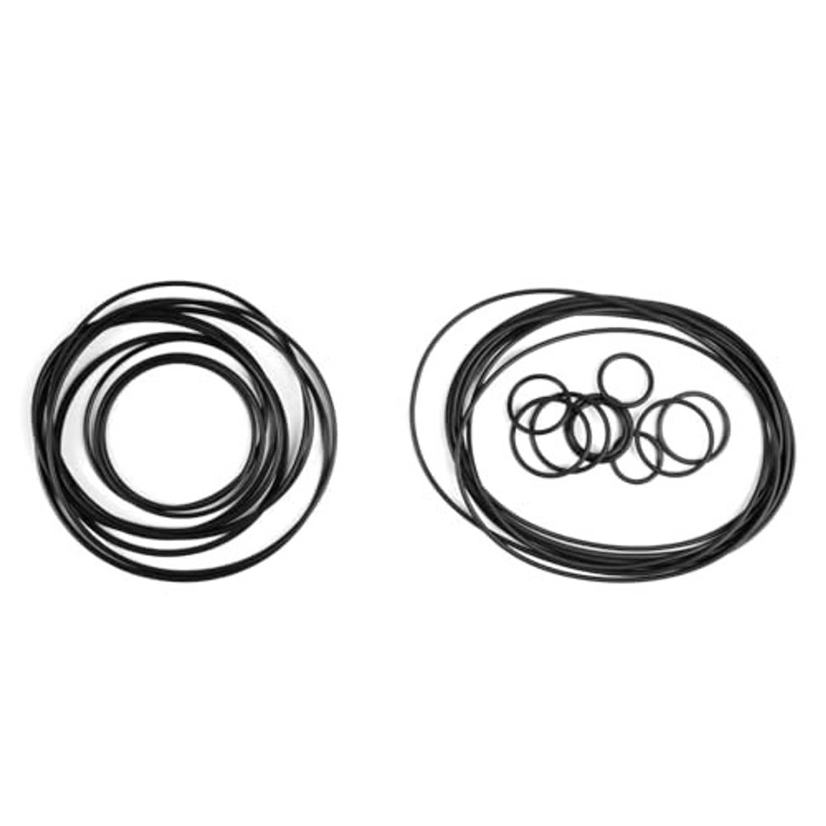 Transmission kit with two bundles of black sealing rings and small O-rings