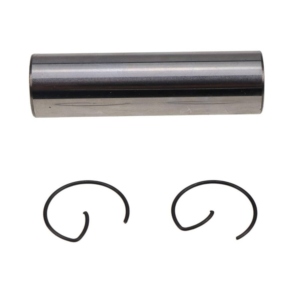 Piston with wrist pin and two piston rings