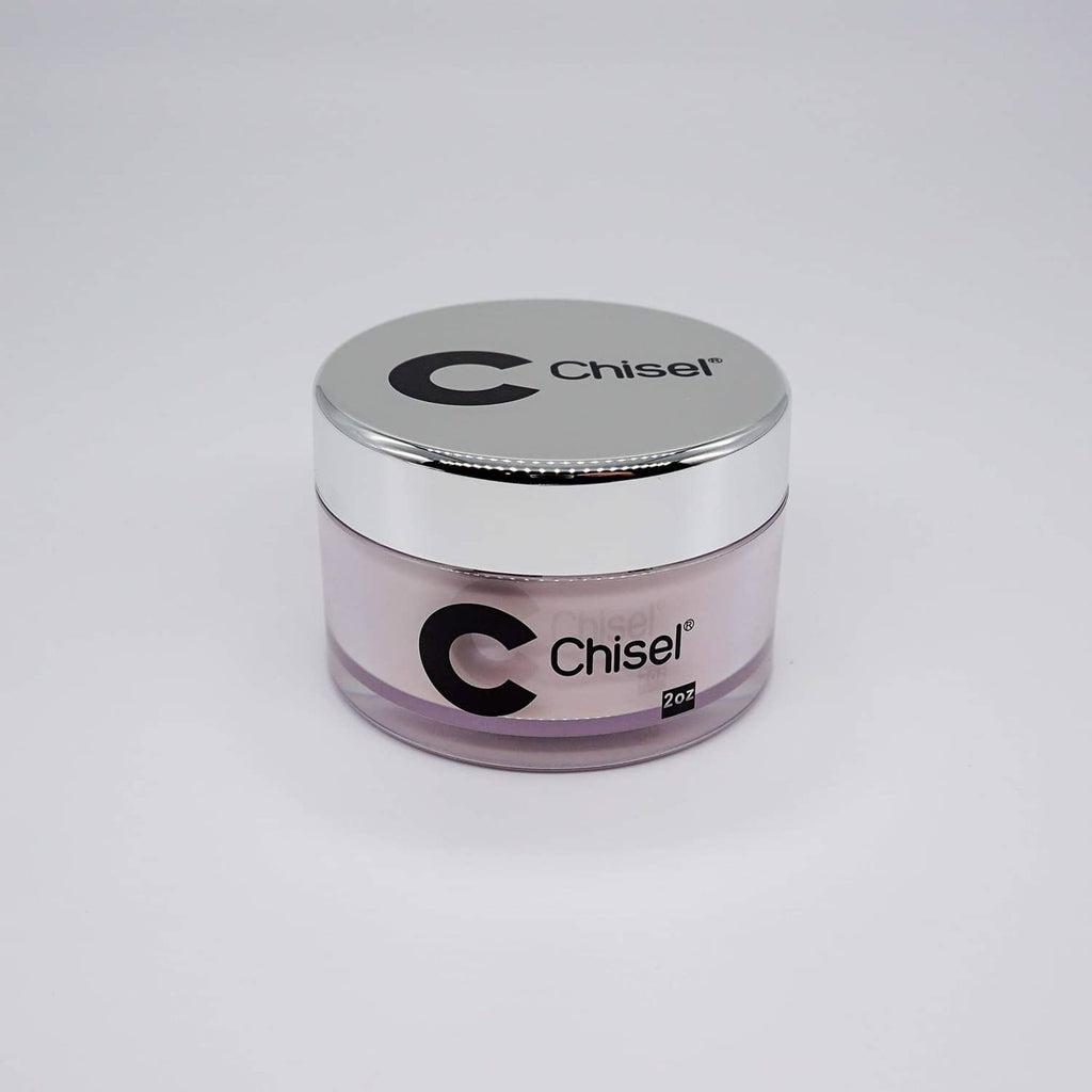 Matte pink Chisel nail art solid gel jar with silver top, 2oz
