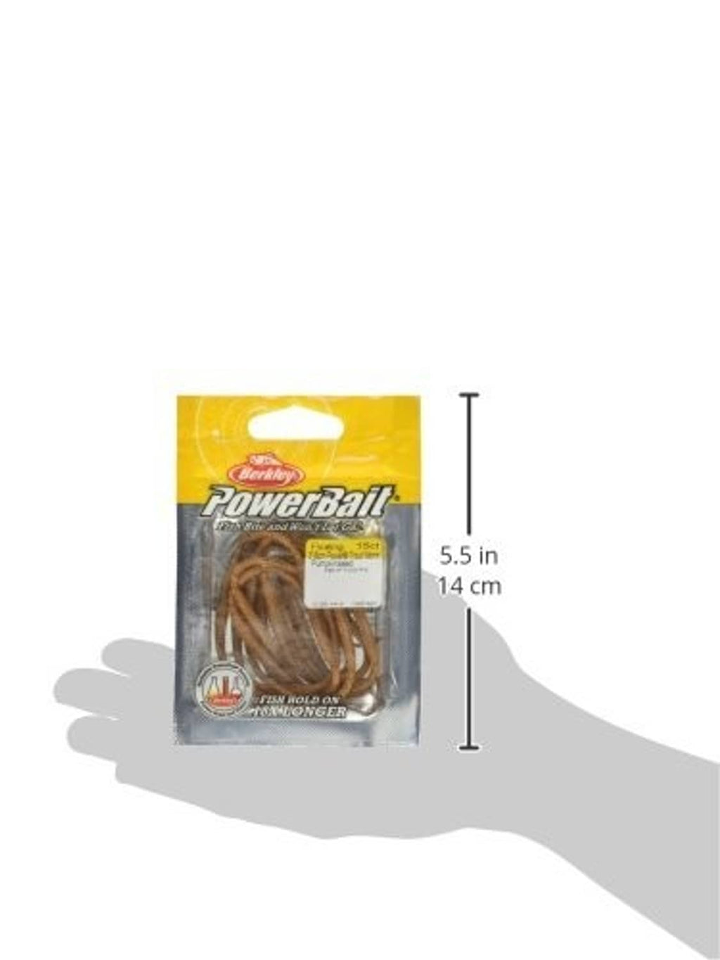 Berkley PowerBait bait package with soft worms, 5.5 in size
