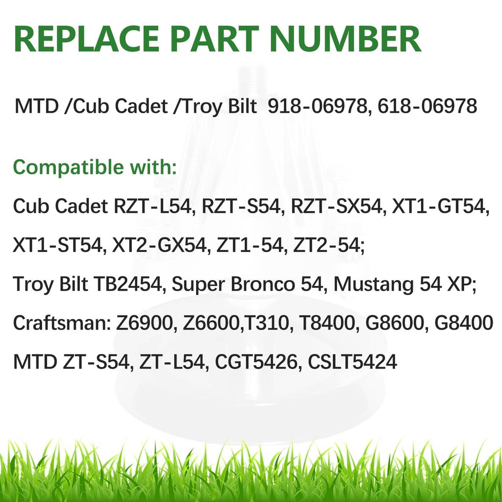 Spindle assembly replace part number compatibility reference sheet