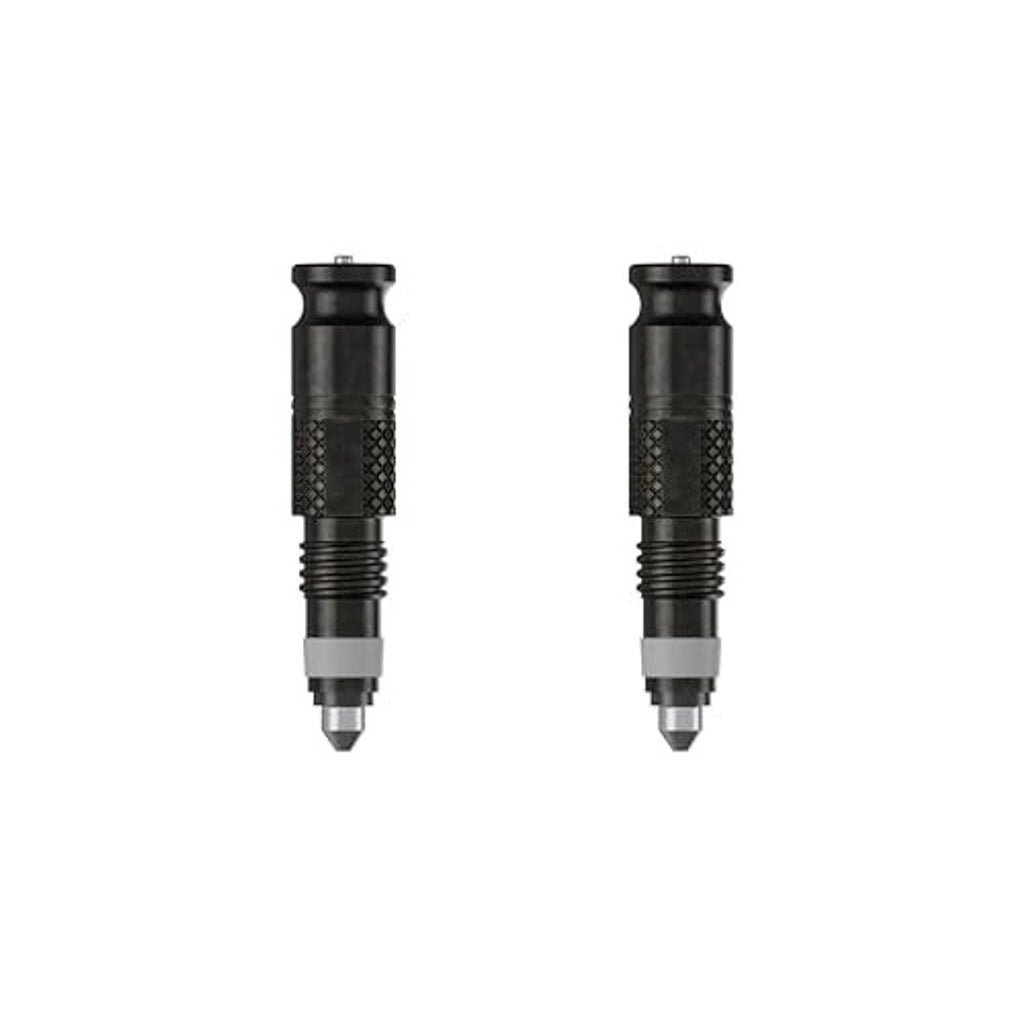 Synthetic rubber SV valve conversion set, two black click-in valve inserts